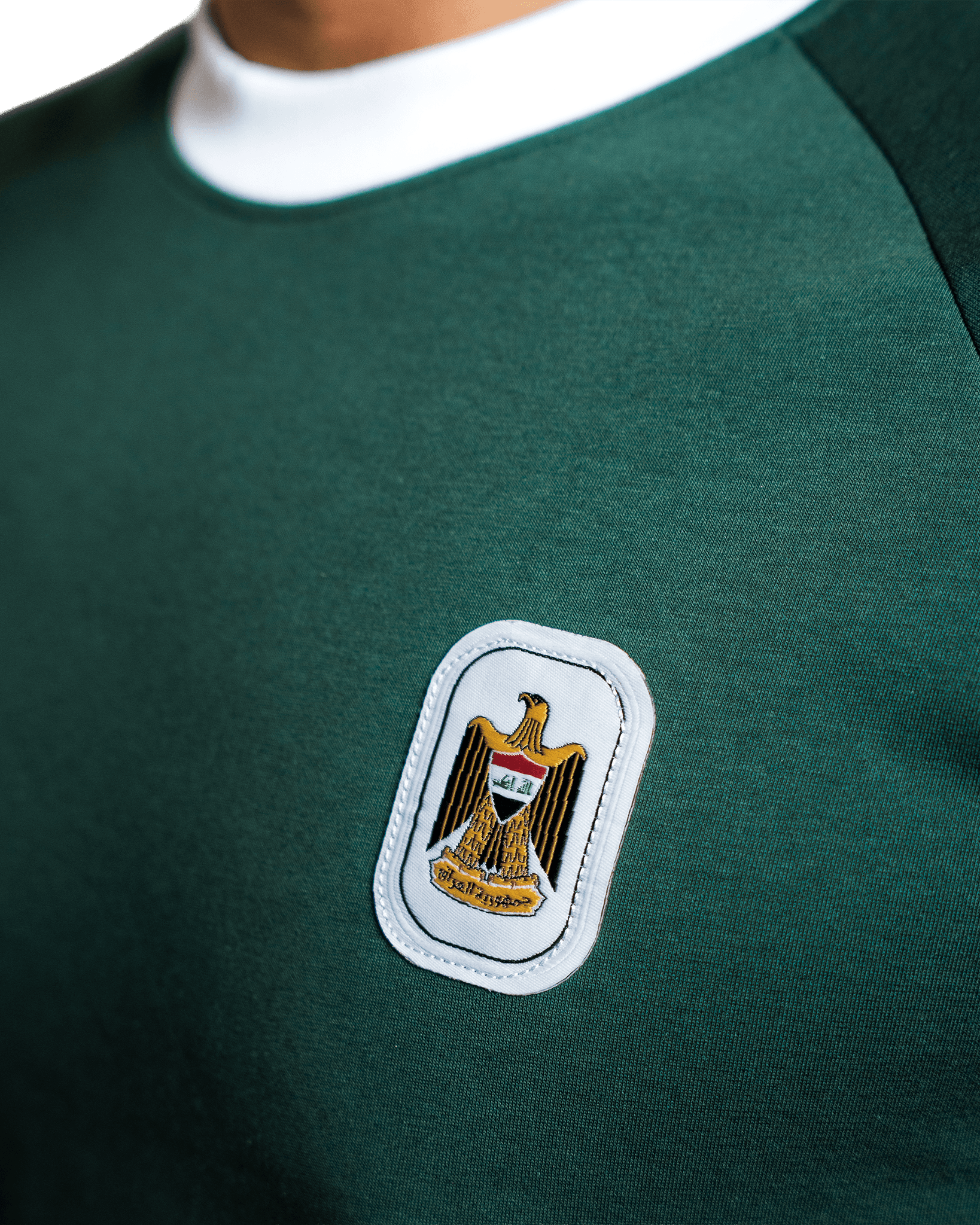 Iraq 1988 t-shirt, Iraq 88 tee, Iraq retro t-shirt Iraq Arab Cup 1988, Iraq green jersey 1988, Iraq green football shirt ringer t-shirt, raglan ringer tee, retro ringer football tee 80s football t-shirt, vintage Iraq football shirt, Iraq national team retro tee green cotton football tee, heavyweight cotton ringer